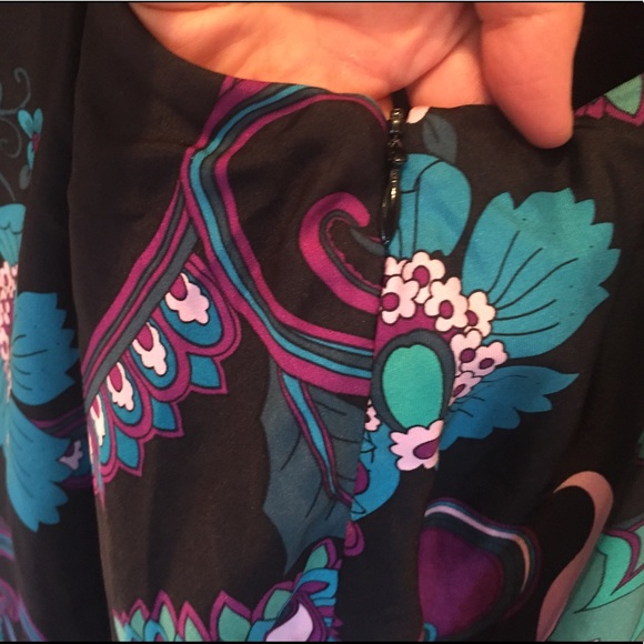 LAUNDRY-Shelli Segal silk halter dress, Size 0 - Picture 3 of 6